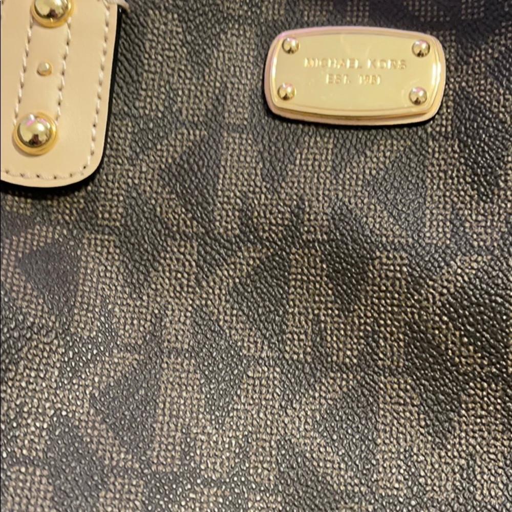 Micheal Kors brown and cream purse